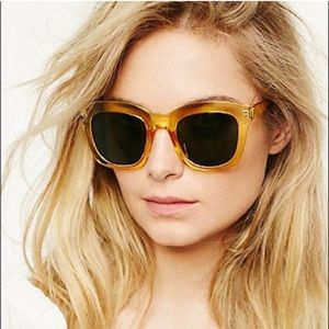 Free People Kensington Yellow Sunglasses